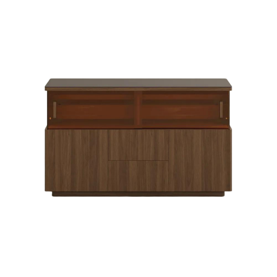 LED Storage Credenza with Display Area