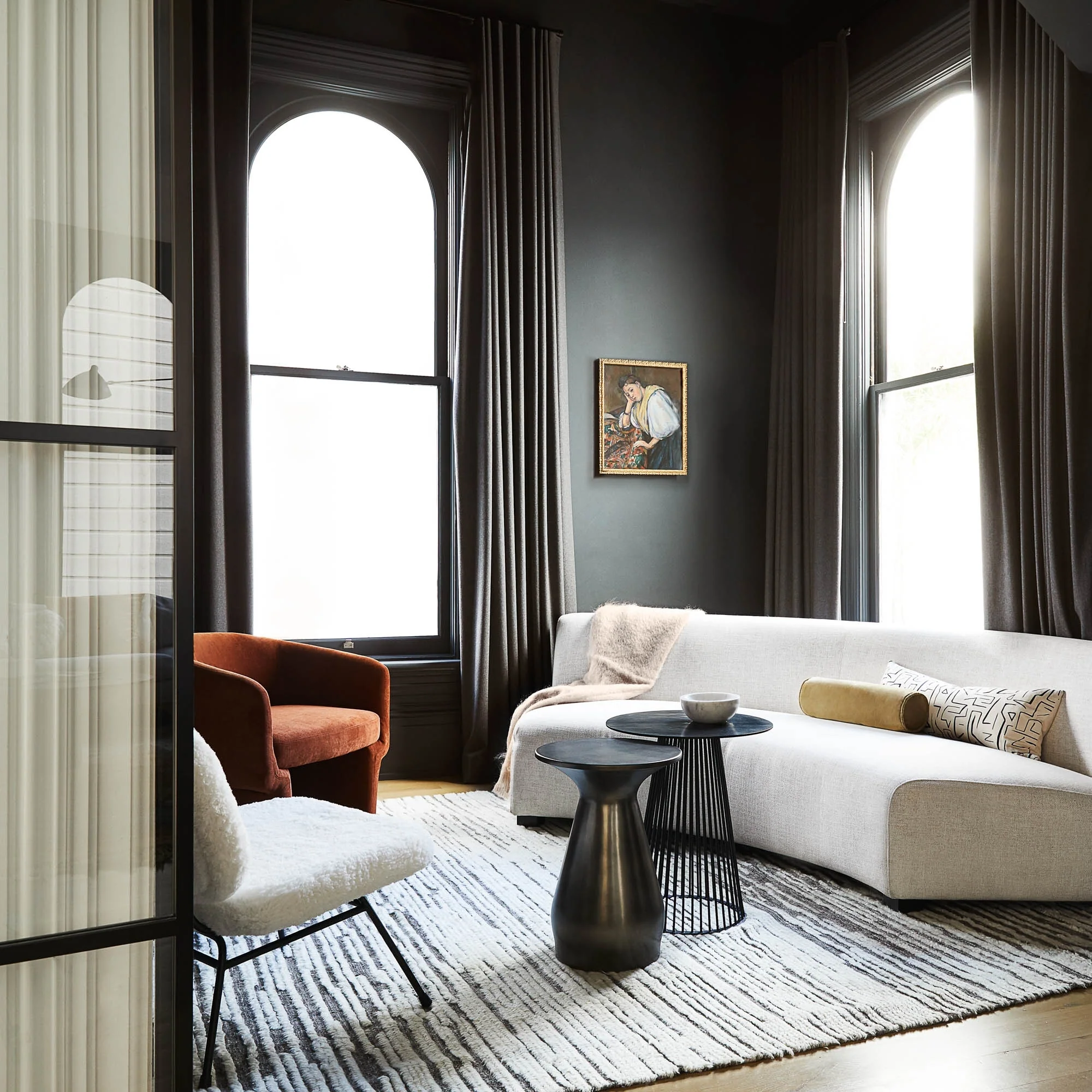 2-Piece Curved Sectional Sofa
