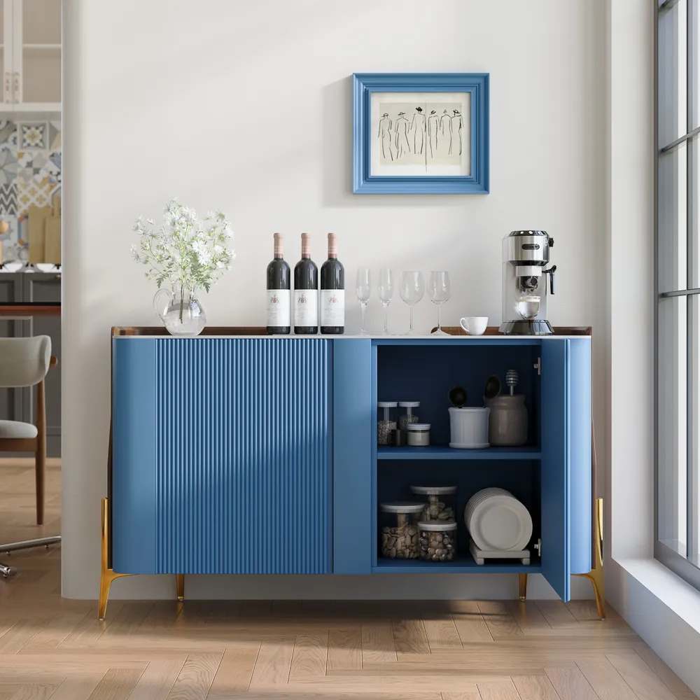 Modern Storage Cabinet with Pandora Sintered Stone Top Modern Storage Cabinet with Pandora Sintered Stone Top