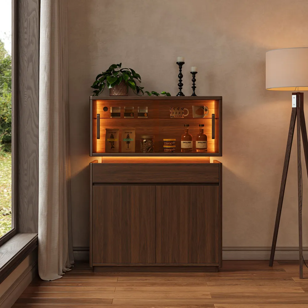 Dining Tall Sideboard with LED Lighting Dining Tall Sideboard with LED Lighting