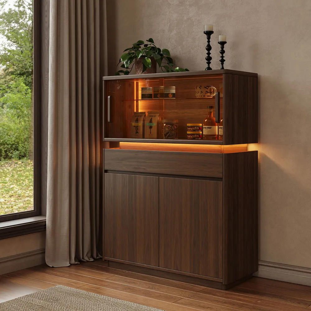 Dining Tall Sideboard with LED Lighting Dining Tall Sideboard with LED Lighting
