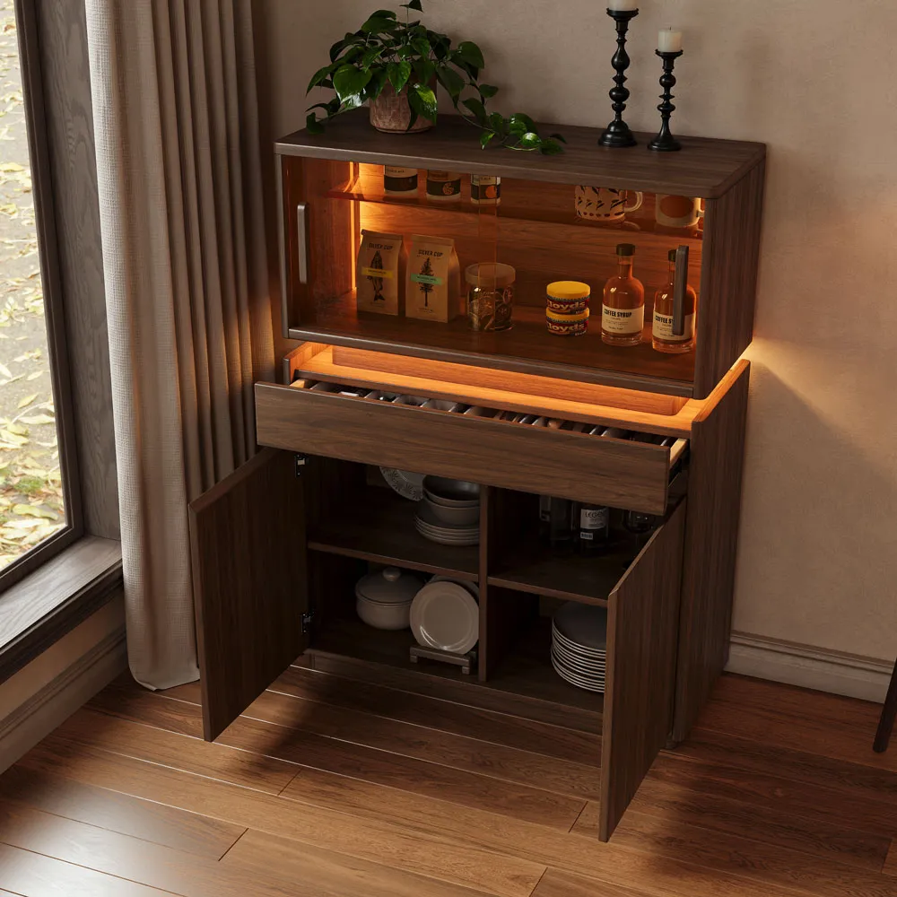 Dining Tall Sideboard with LED Lighting Dining Tall Sideboard with LED Lighting