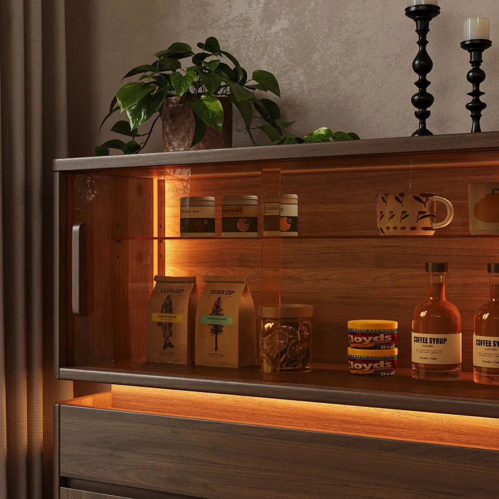Dining Tall Sideboard with LED Lighting Dining Tall Sideboard with LED Lighting