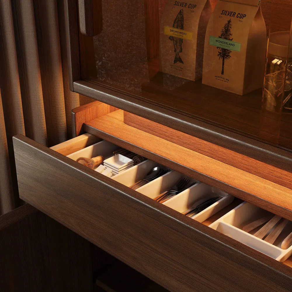 Dining Tall Sideboard with LED Lighting Dining Tall Sideboard with LED Lighting