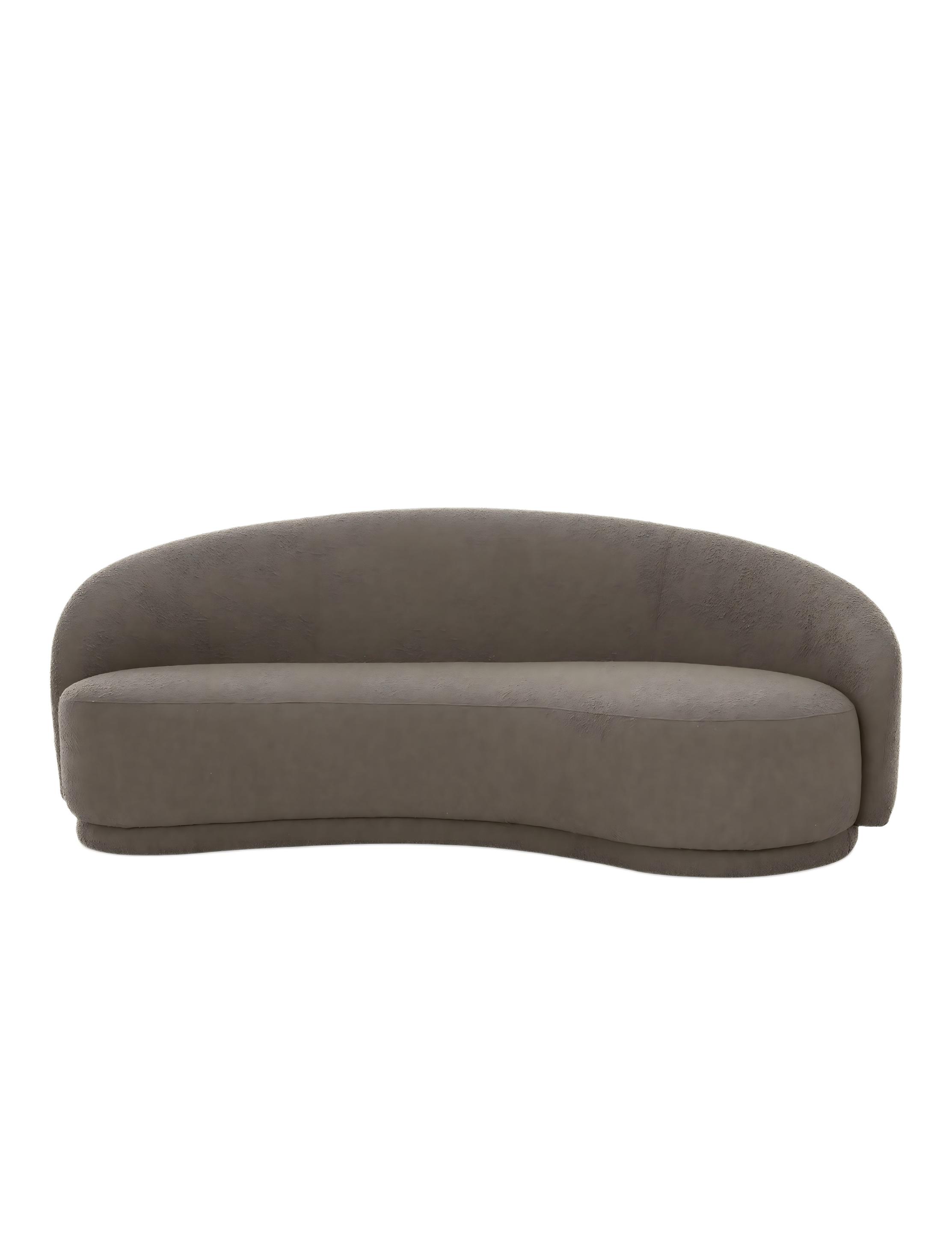 Taupe Boucle Sofa Taupe Boucle Sofa