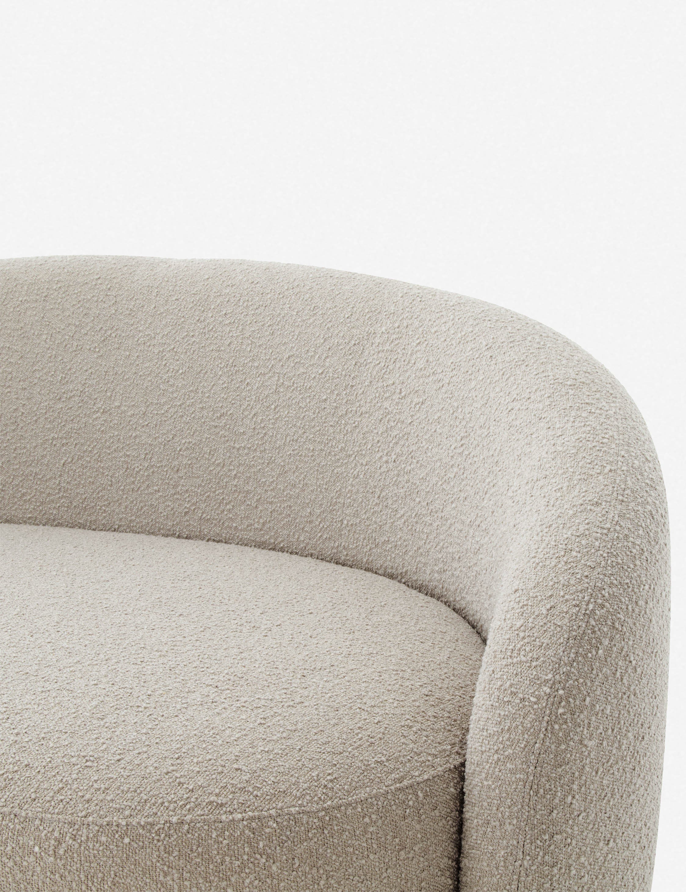 Taupe Boucle Sofa Taupe Boucle Sofa