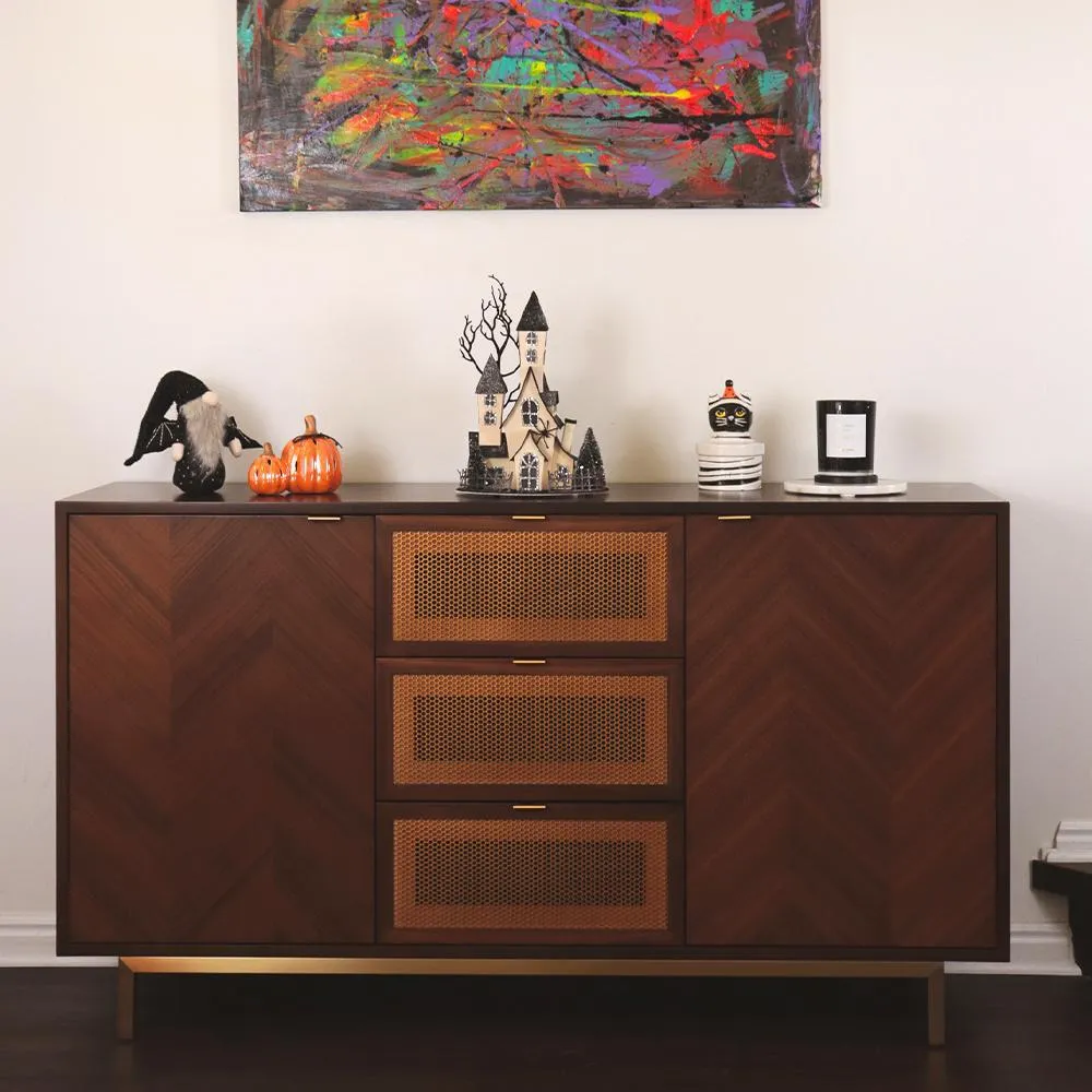 Mid-Century Modern Solid Wood Storage Cabinet Mid-Century Modern Solid Wood Storage Cabinet