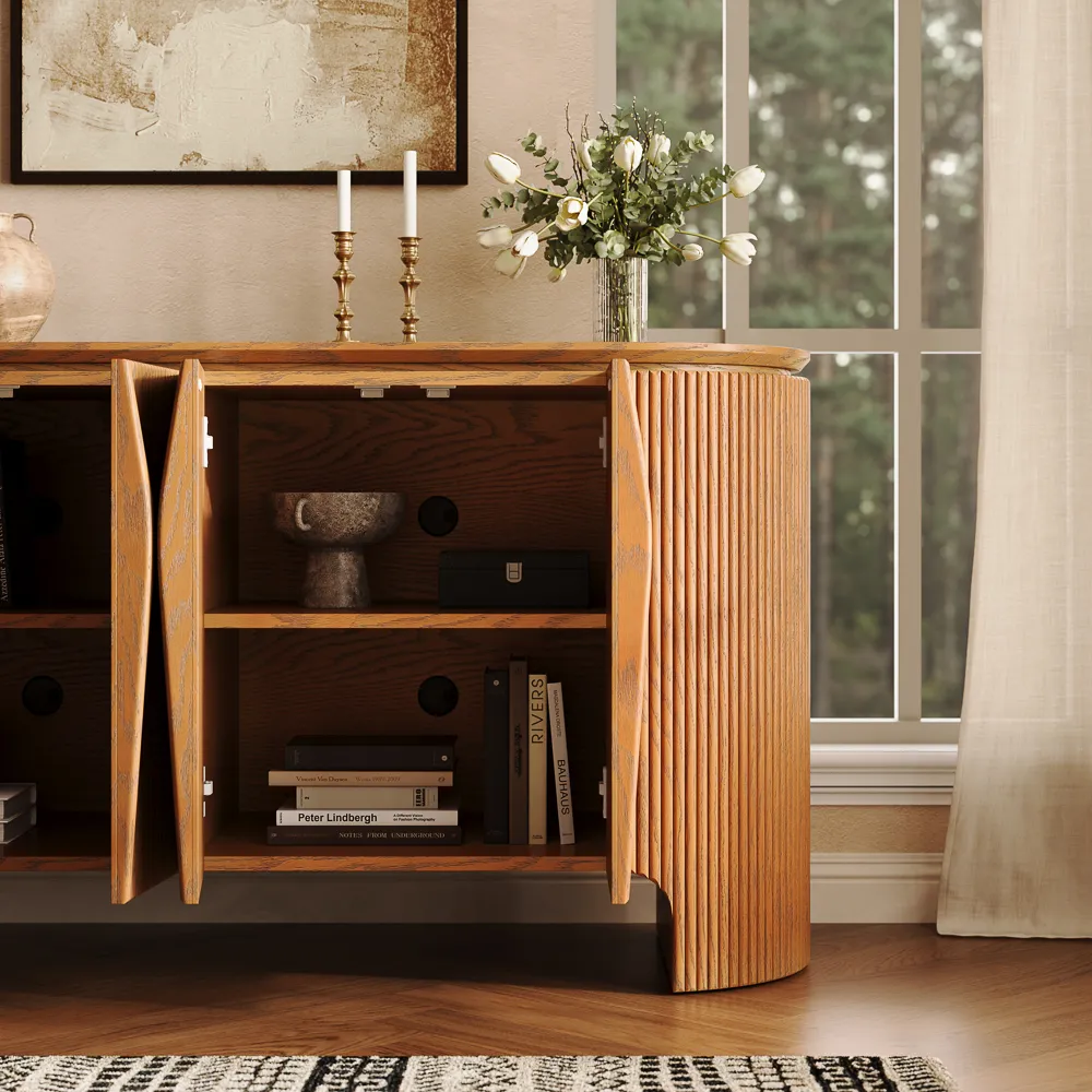 Fluted Storage Cabinet