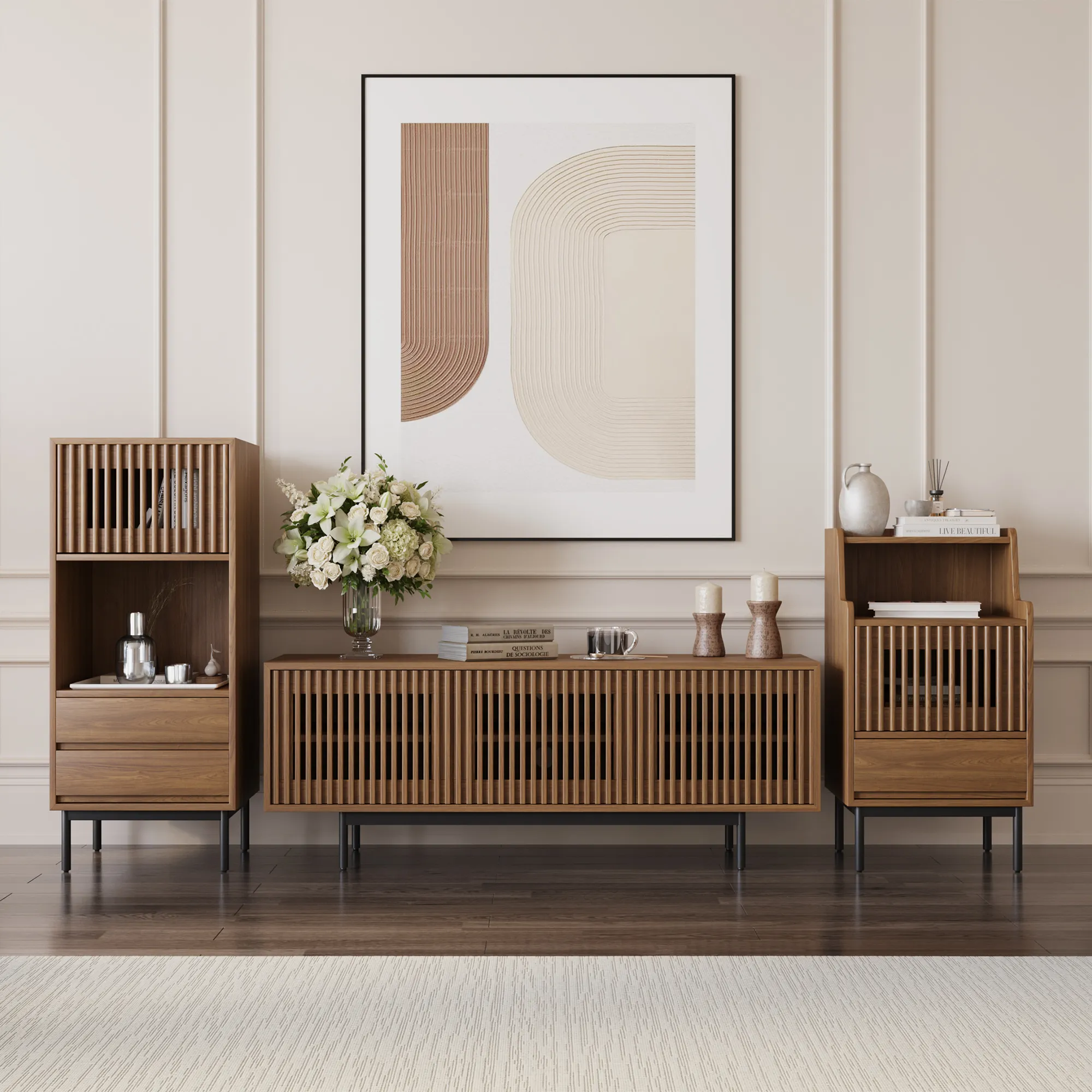 Mid-Century Modern Credenza Sideboard Cabinet Mid-Century Modern Credenza Sideboard Cabinet