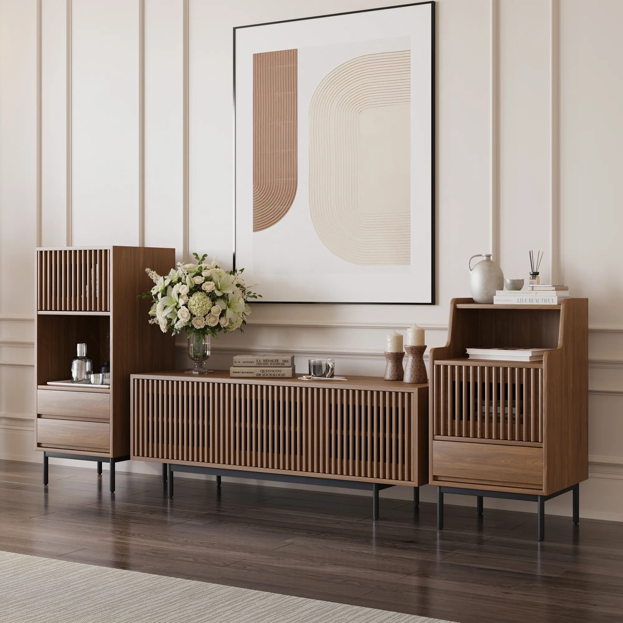 Mid-Century Modern Credenza Sideboard Cabinet Mid-Century Modern Credenza Sideboard Cabinet