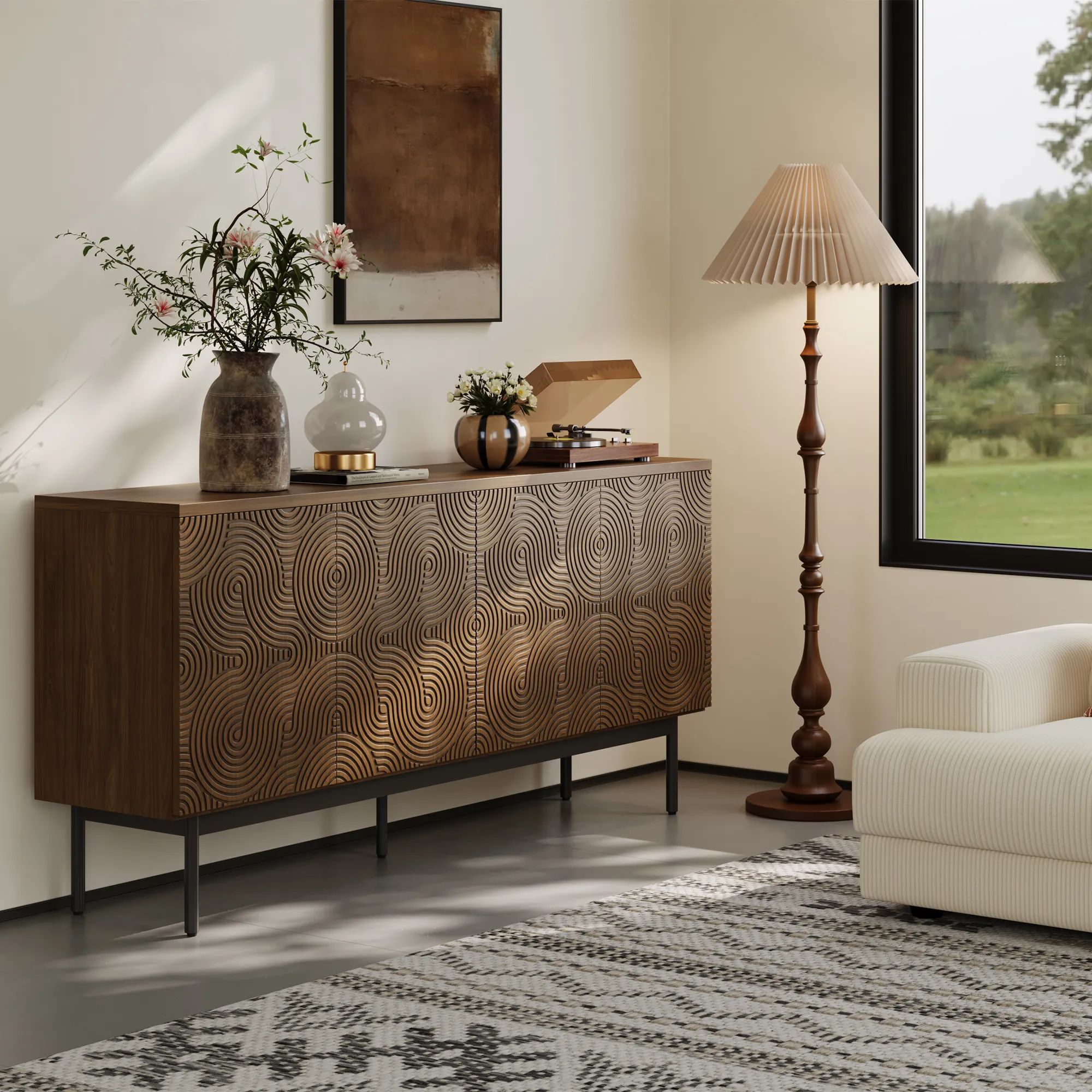 Mid-Century Cabinet Credenza
