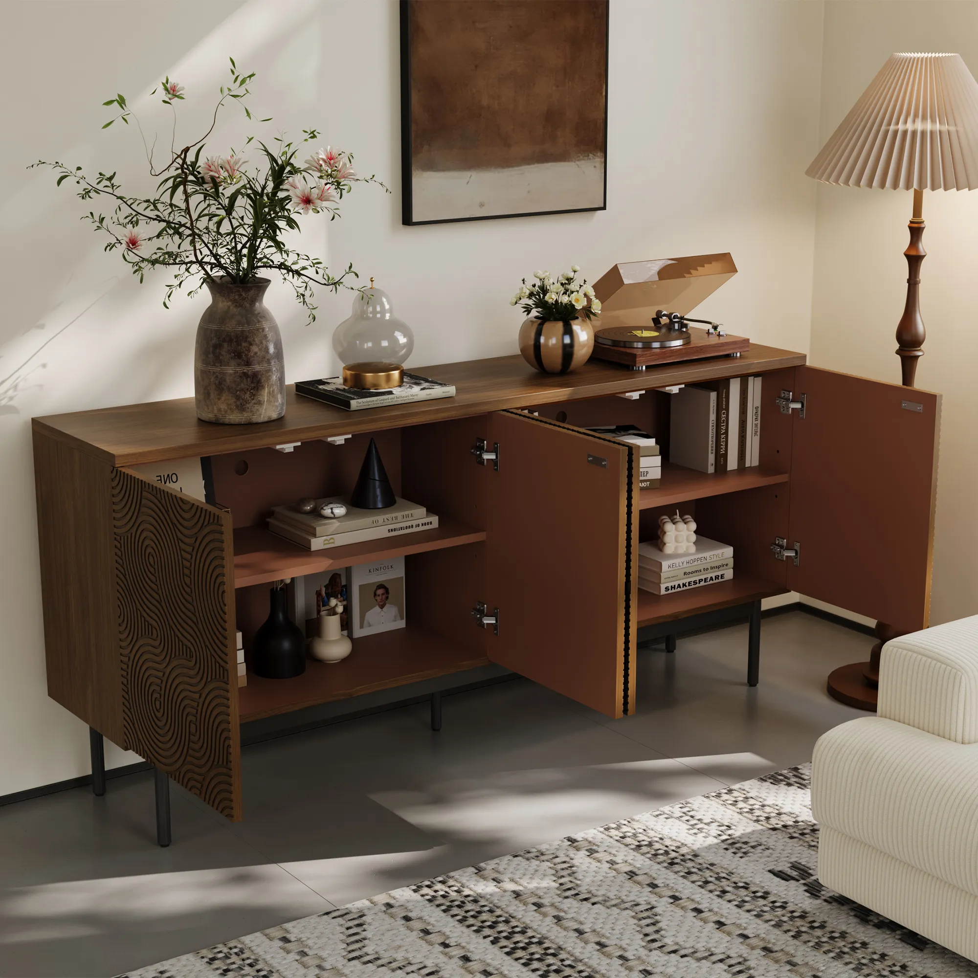 Mid-Century Cabinet Credenza