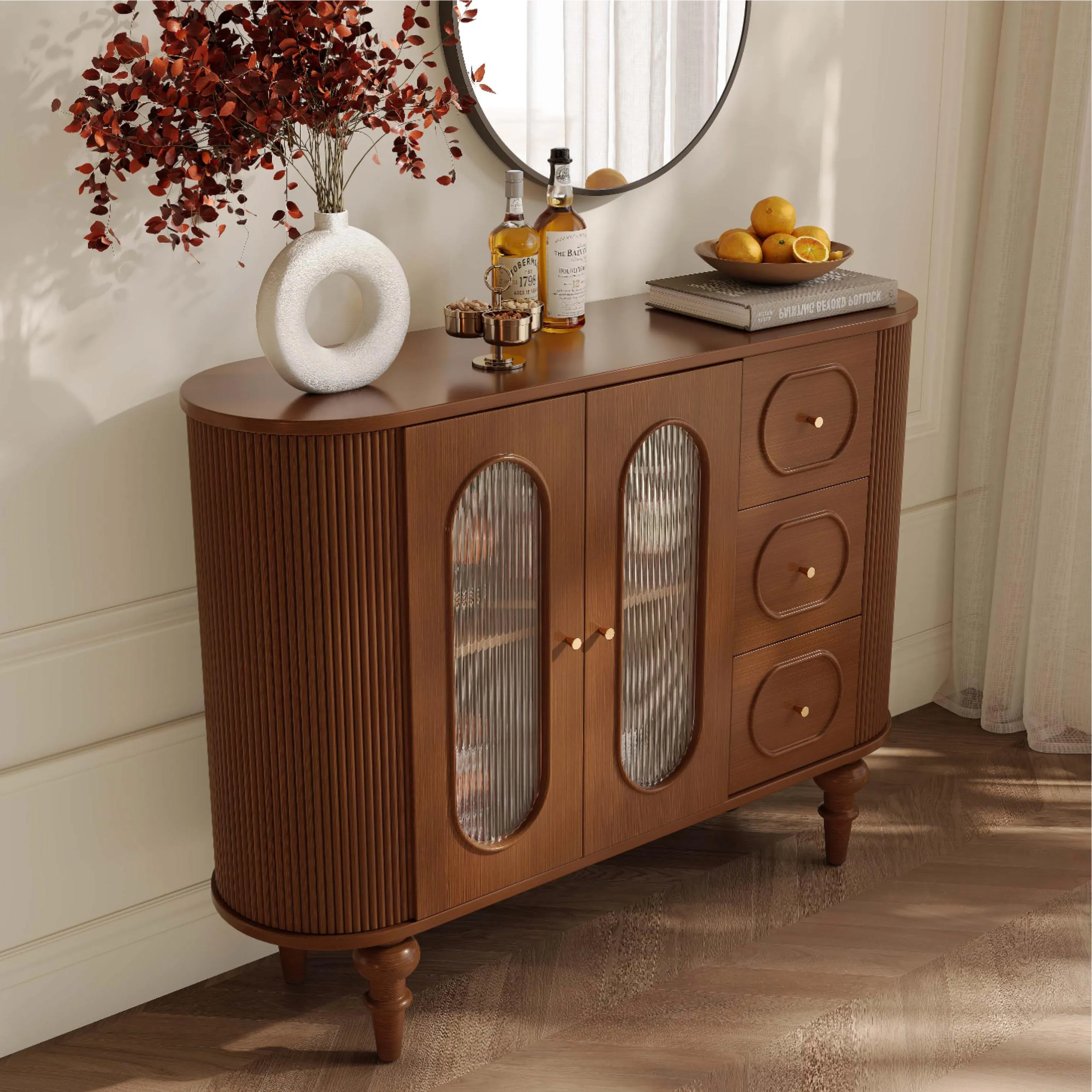 Mid-Century Modern Walnut Storage Cabinet Mid-Century Modern Walnut Storage Cabinet
