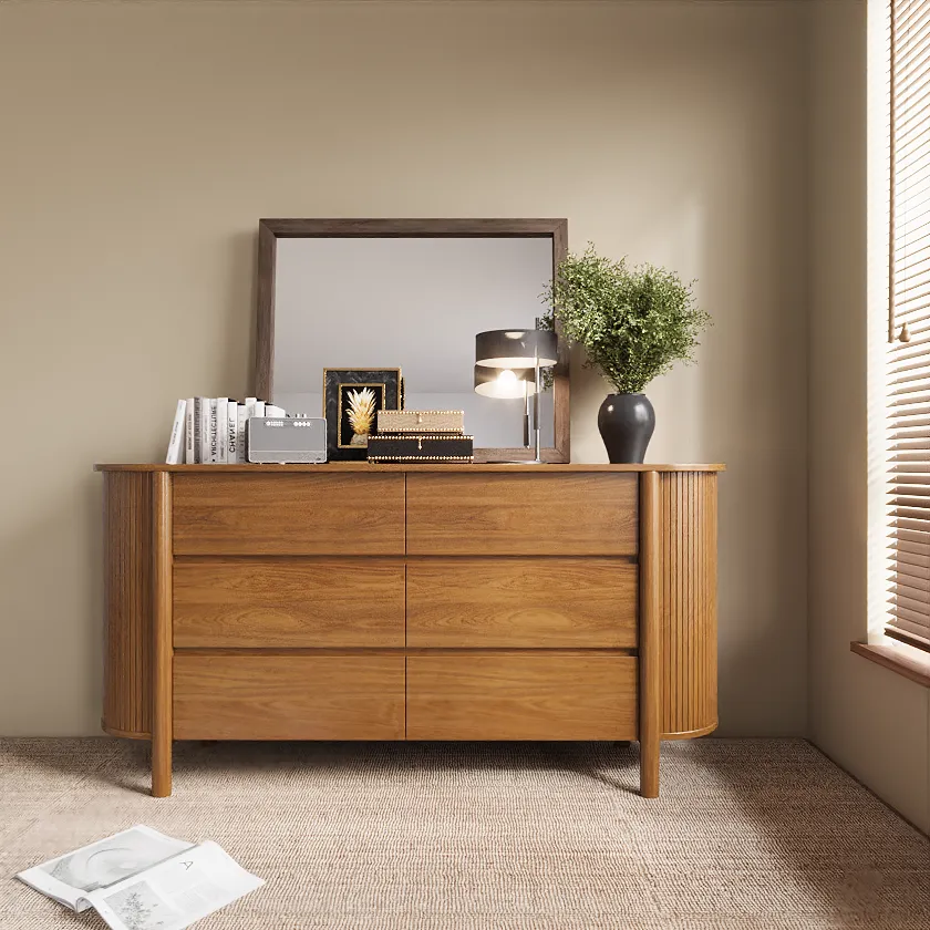 Mid-Century Modern 6-Drawer Dresser Mid-Century Modern 6-Drawer Dresser