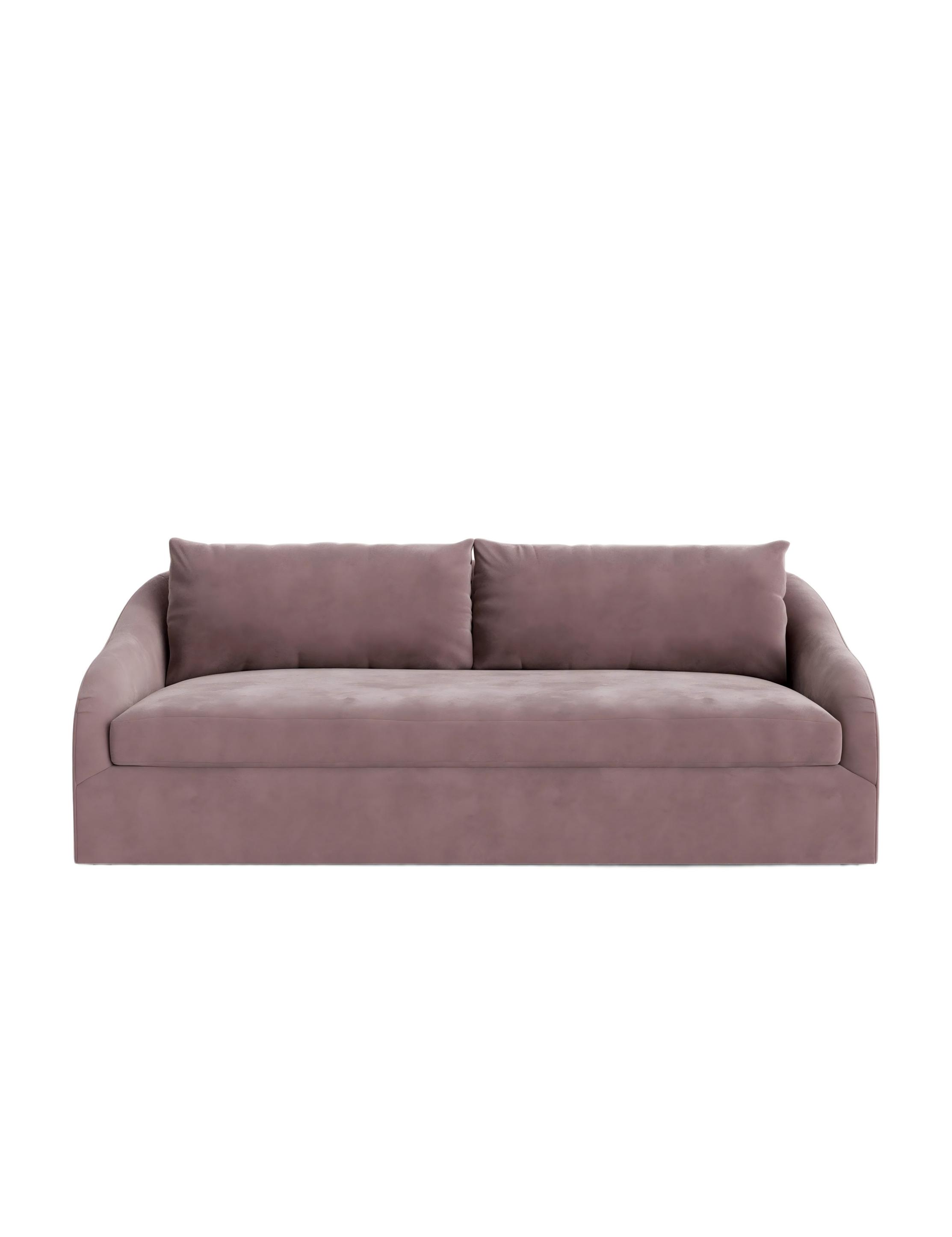 Purple Velvet Sofa
