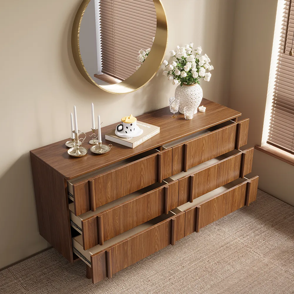 Mid-Century Modern 6-Drawer Dresser Mid-Century Modern 6-Drawer Dresser