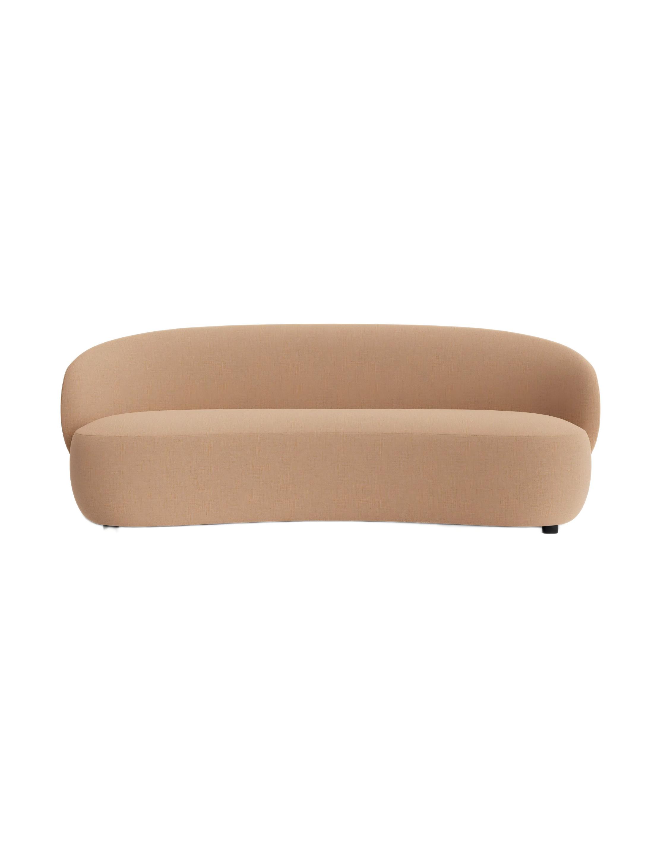 Curved Linen Sofa Curved Linen Sofa