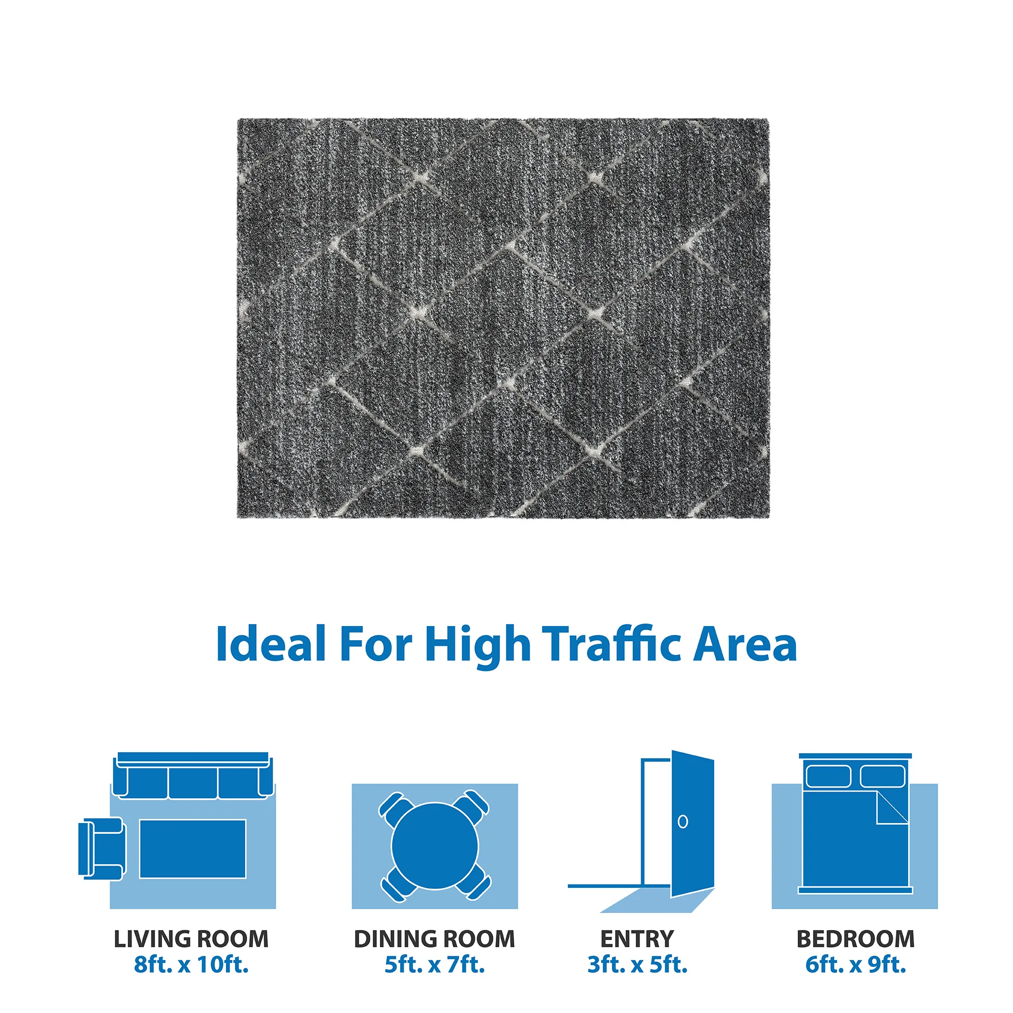 Modern Minimalist Diamond Shaped Rug Modern Minimalist Diamond Shaped Rug