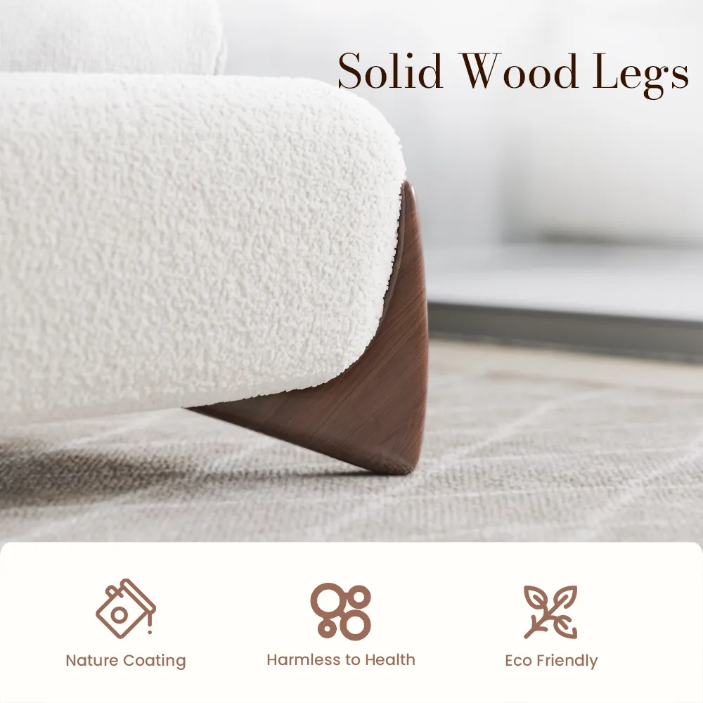Boucle Upholstered Bed