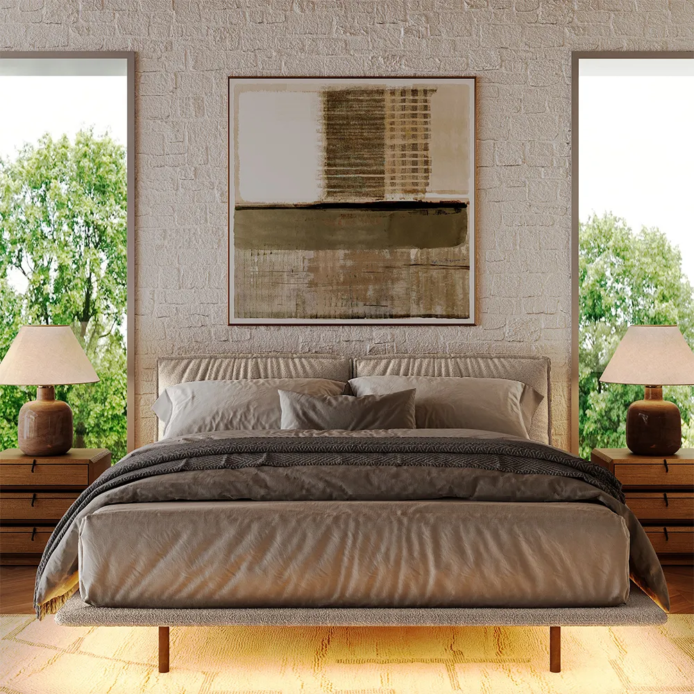 Upholstered Bed with Lighting Upholstered Bed with Lighting