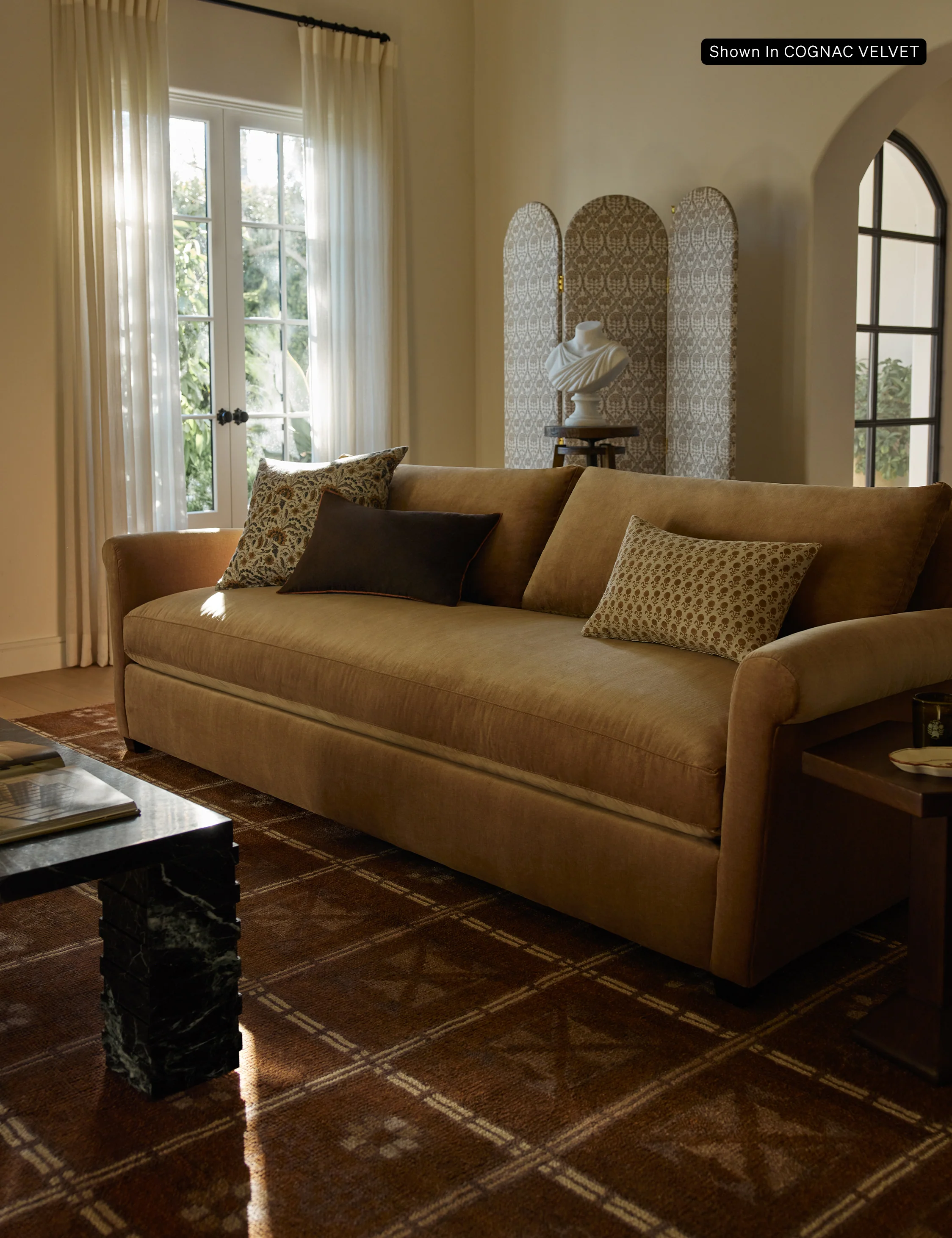 Corduroy Fabric Sofa