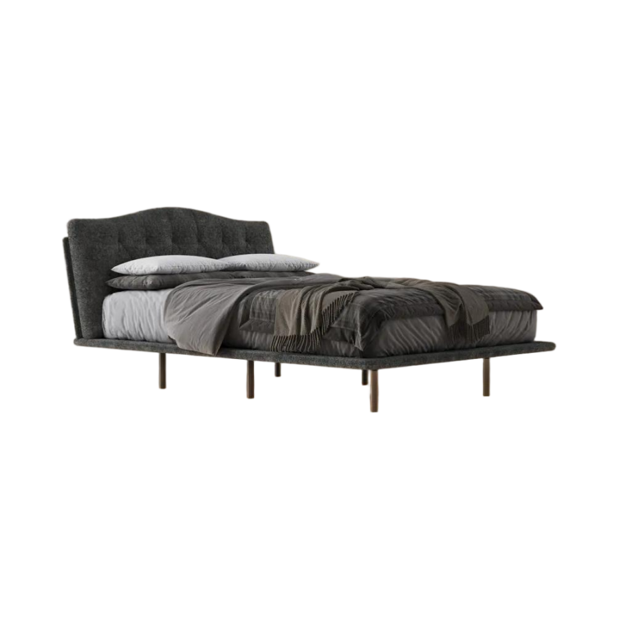 Upholstered Bed with Smart Lighting and Interchangeable