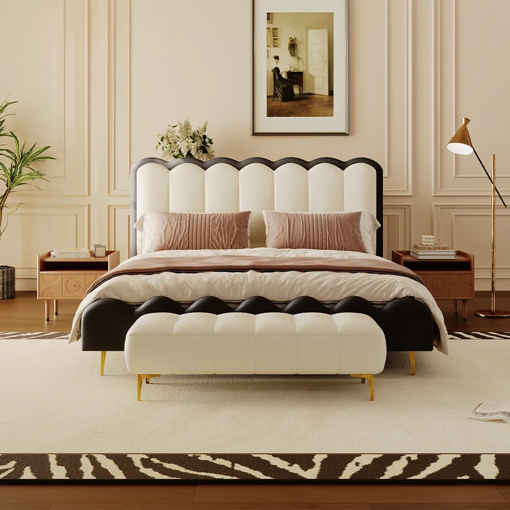 Curved Upholstered Bed Curved Upholstered Bed