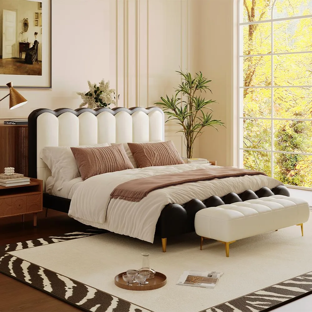 Curved Upholstered Bed Curved Upholstered Bed