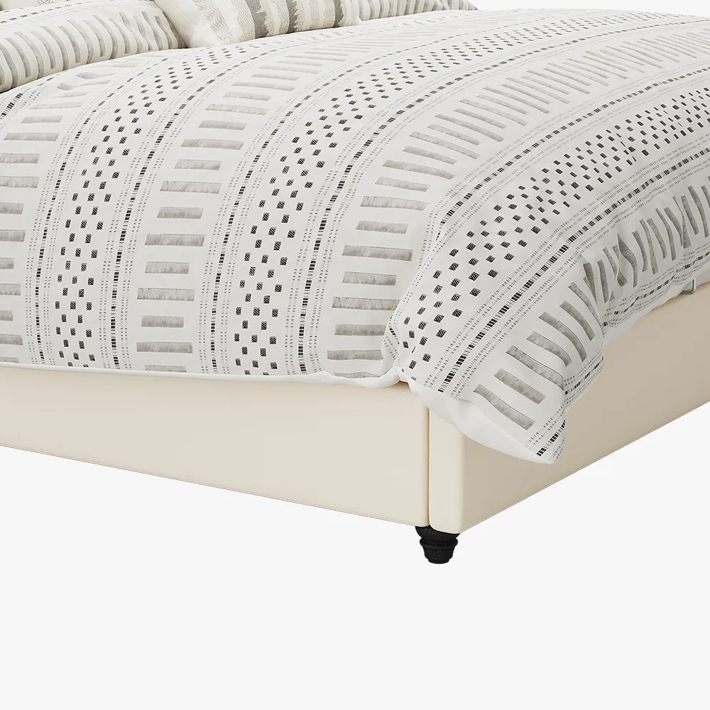 Queen Size Leather Upholstered Bed Queen Size Leather Upholstered Bed