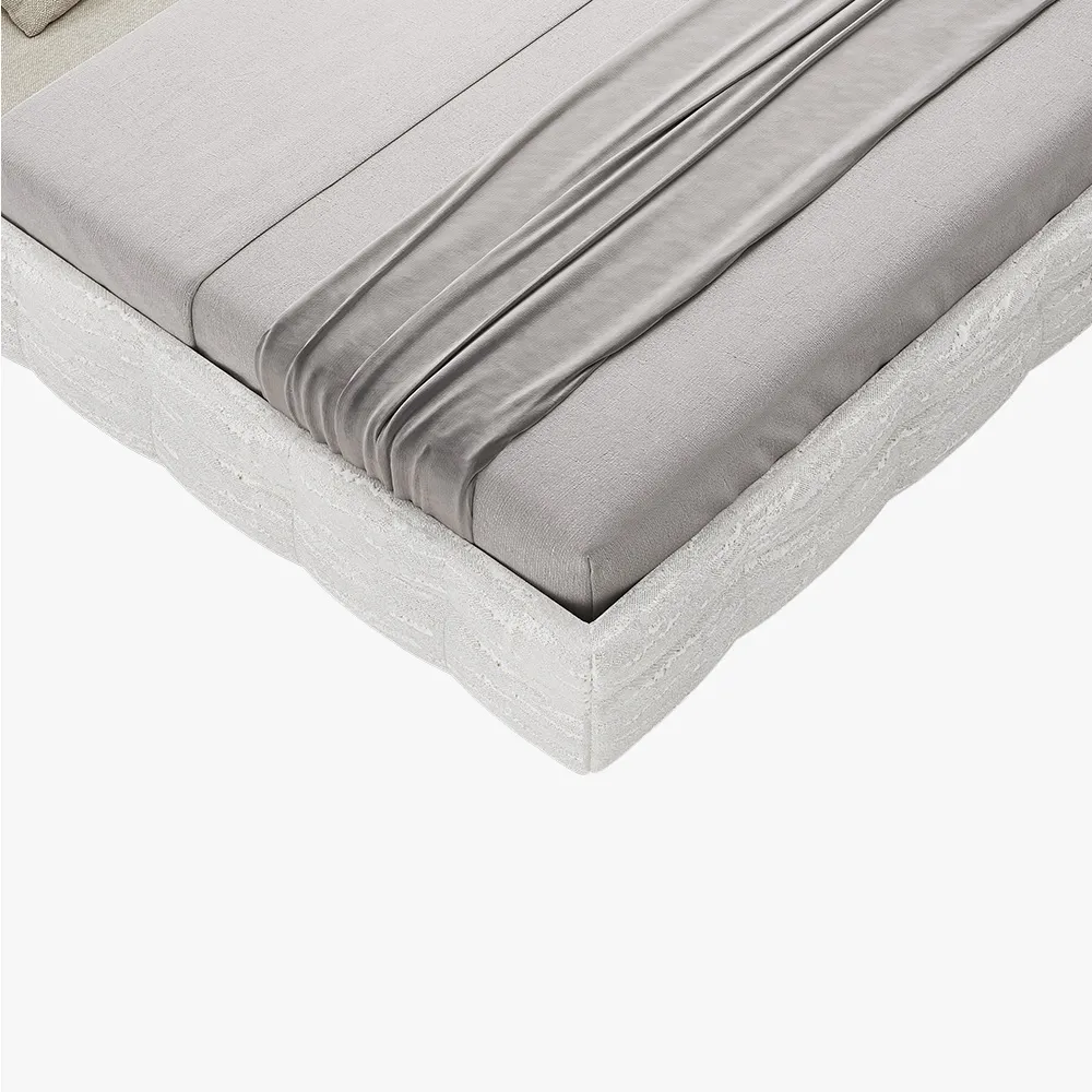 Waffle King Size Upholstered Bed