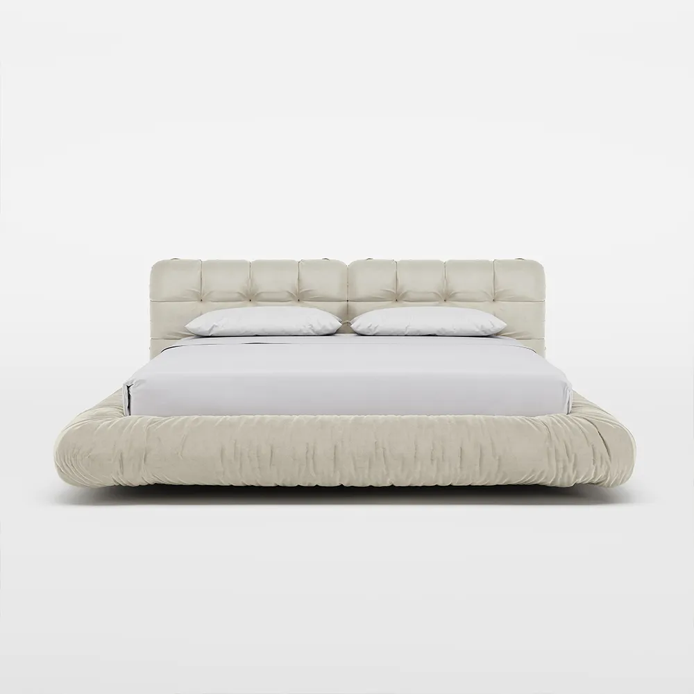 Queen Size Upholstered Marshmallow Bed Queen Size Upholstered Marshmallow Bed