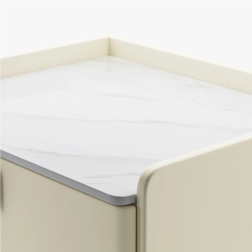 Modern Nightstand with 3 Drawers