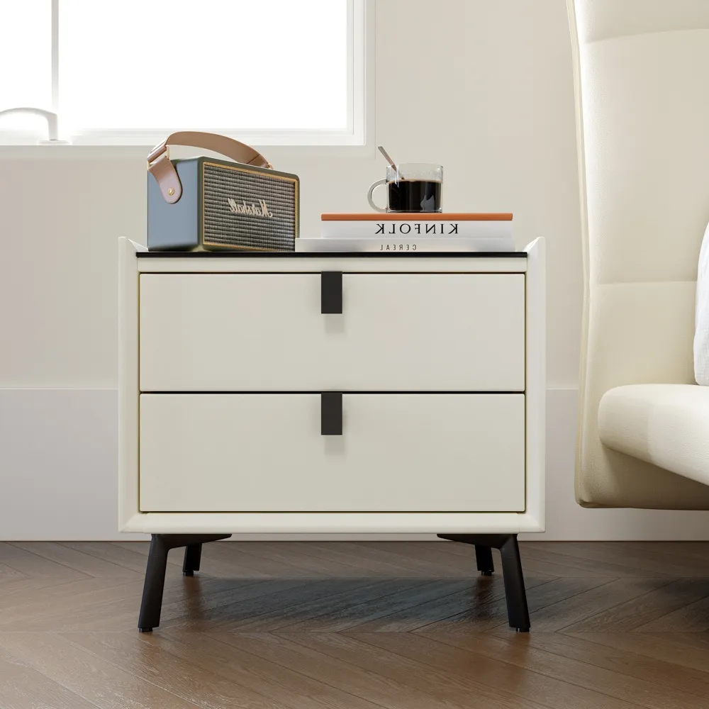 Upholstered Nightstand with Wireless Charging Upholstered Nightstand with Wireless Charging