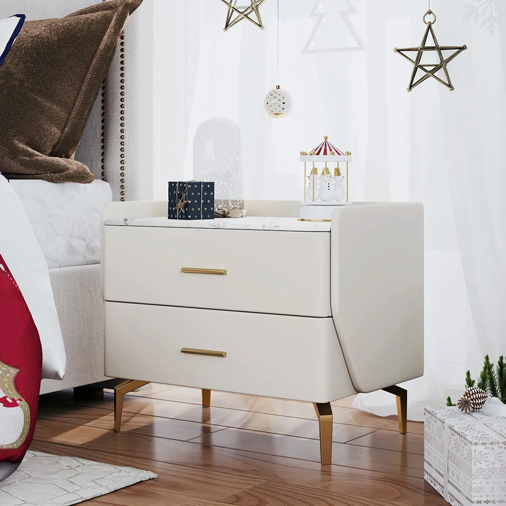 Boucle Upholstered Bed