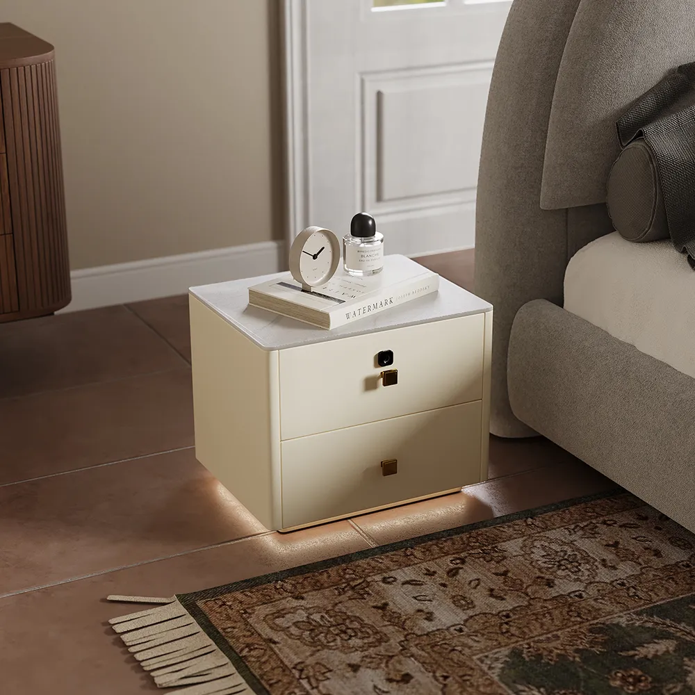 Modern Nightstand with Fingerprint Lock Modern Nightstand with Fingerprint Lock