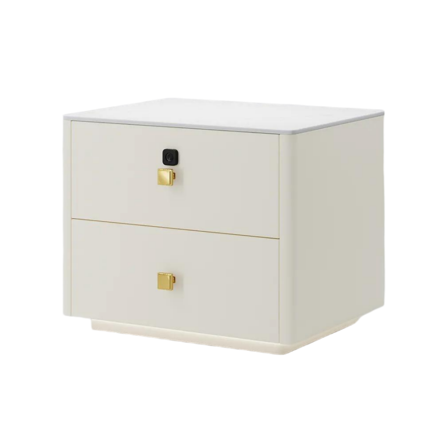 Modern Nightstand with Fingerprint Lock