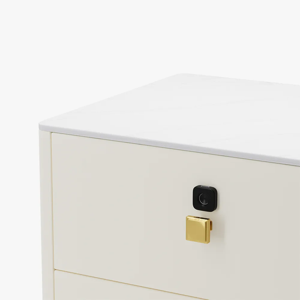 Modern Nightstand with Fingerprint Lock Modern Nightstand with Fingerprint Lock