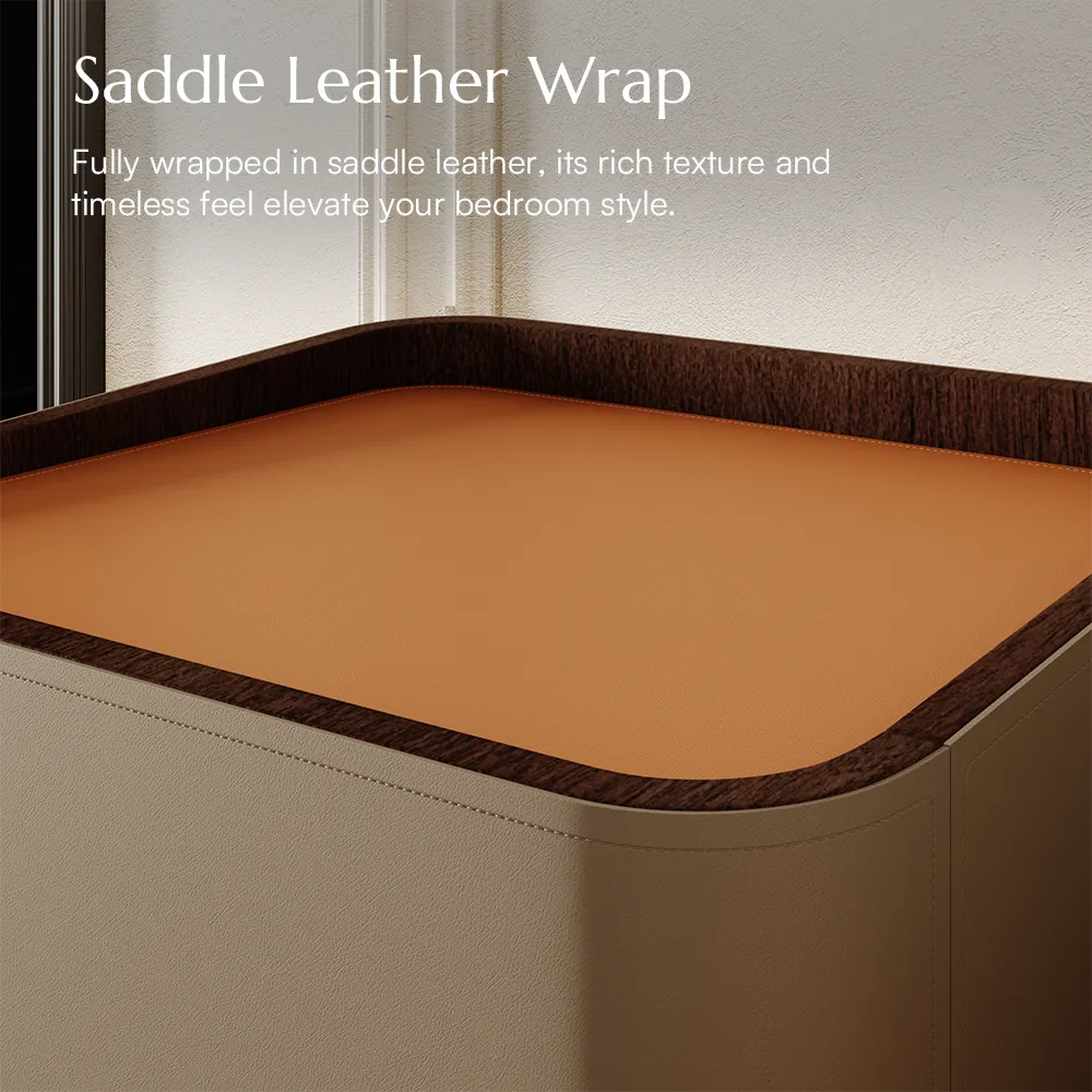 Modern Nightstand with 2 Drawers