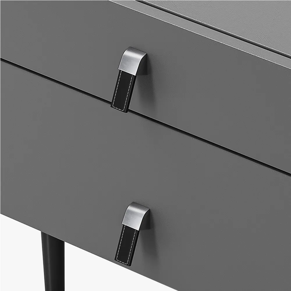 Modern Minimalist Nightstand with 2 Drawers