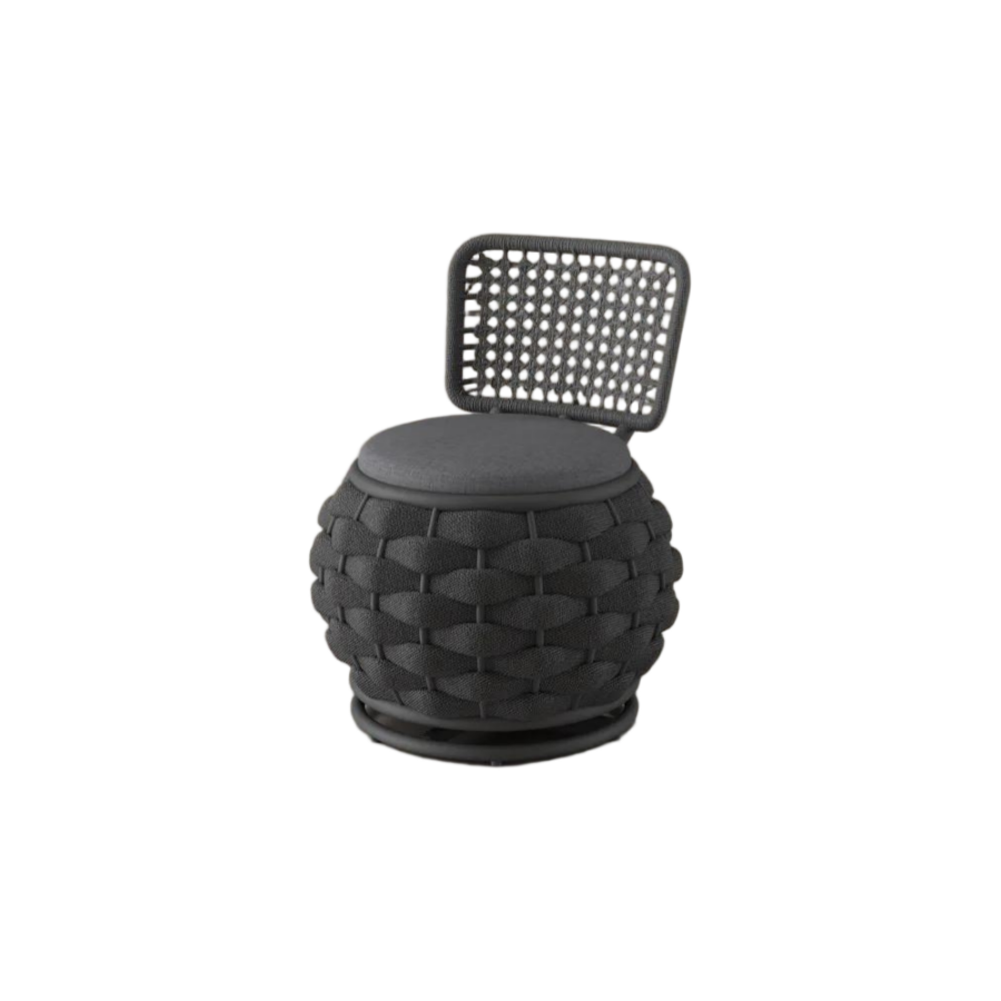 Modern Round Outdoor Swivel Lounge Chair