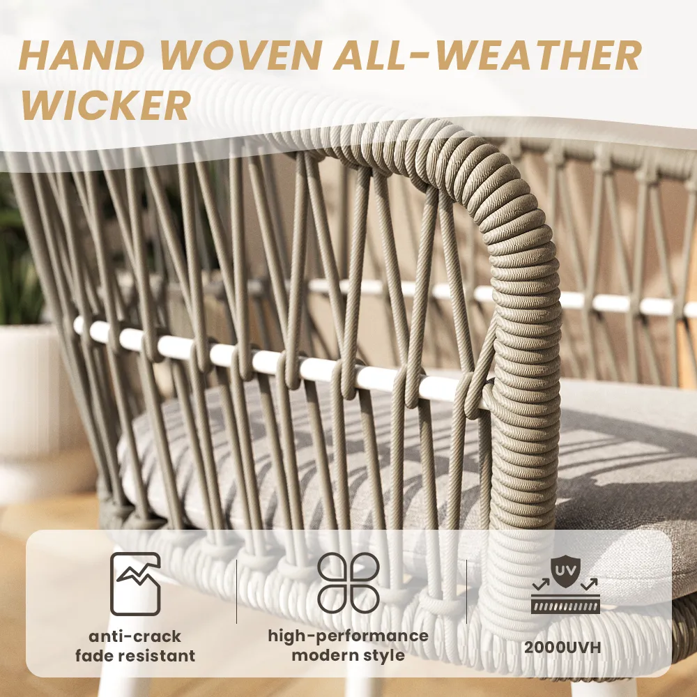 Modern Gray Wicker Outdoor Dining Chair Modern Gray Wicker Outdoor Dining Chair