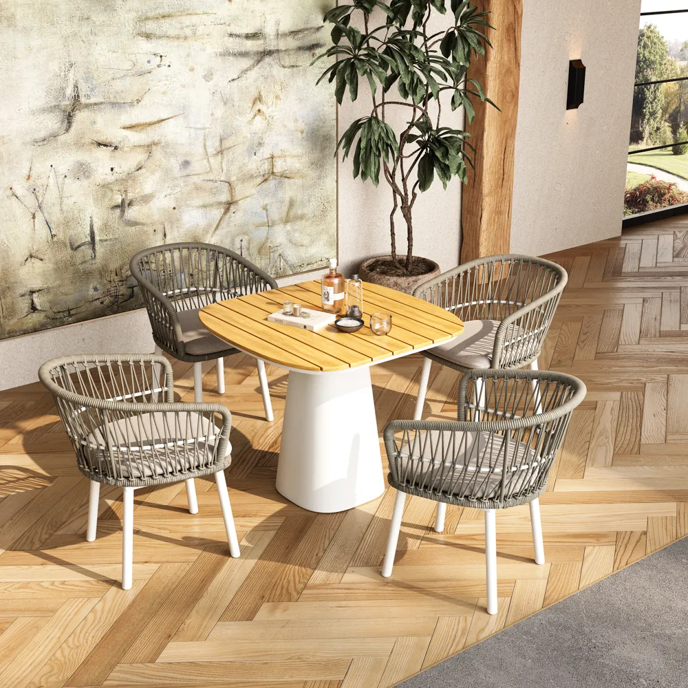 Modern Gray Wicker Outdoor Dining Chair Modern Gray Wicker Outdoor Dining Chair