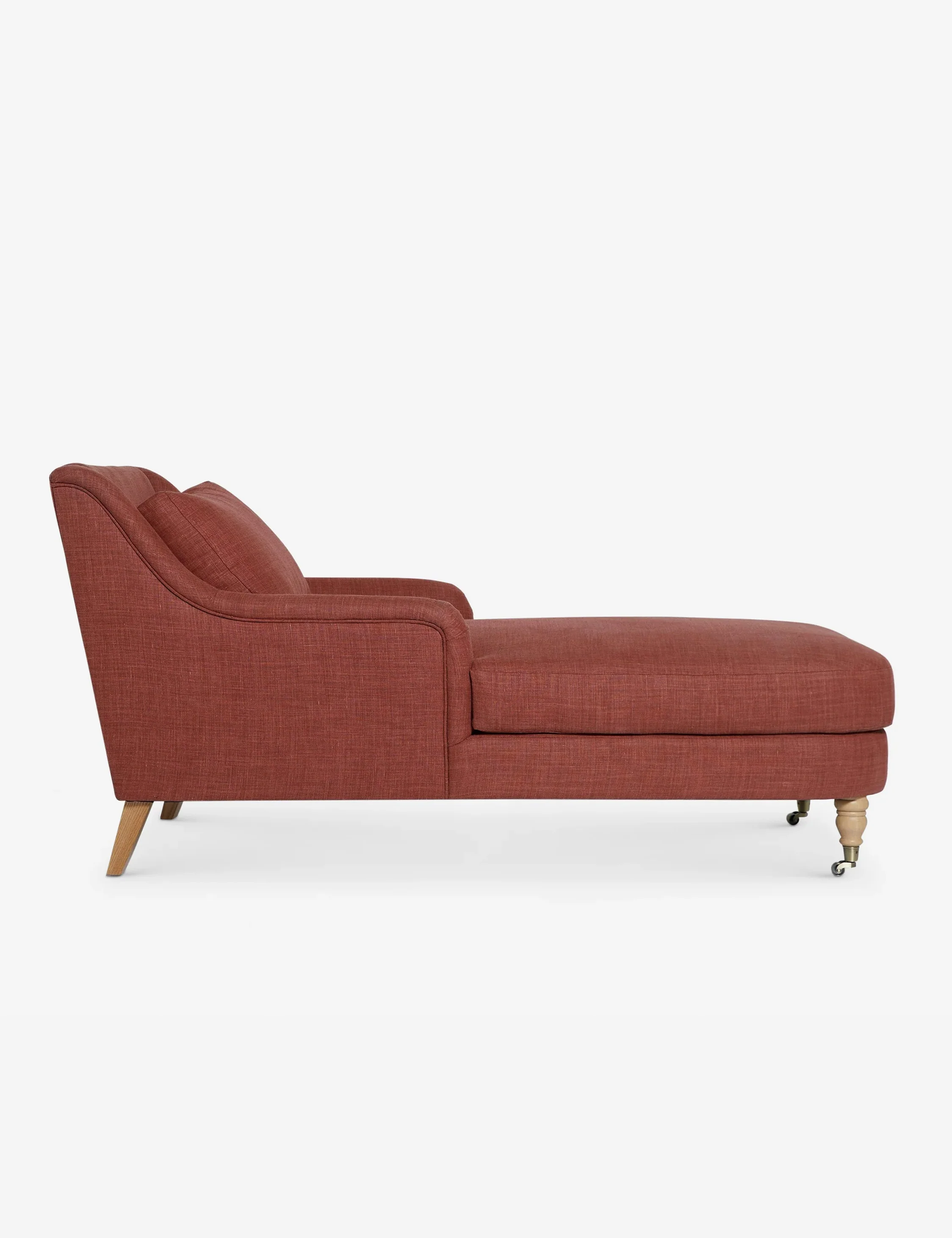 Red Linen Chaise Red Linen Chaise