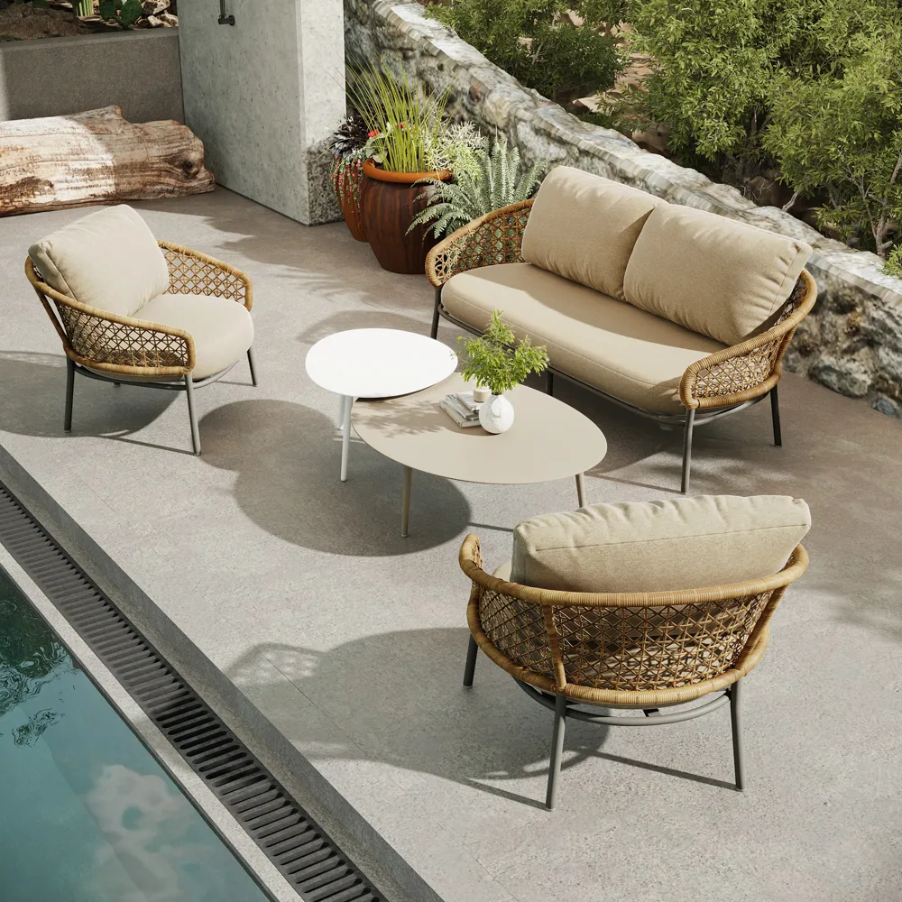 White Metal Outdoor Round Coffee Table White Metal Outdoor Round Coffee Table