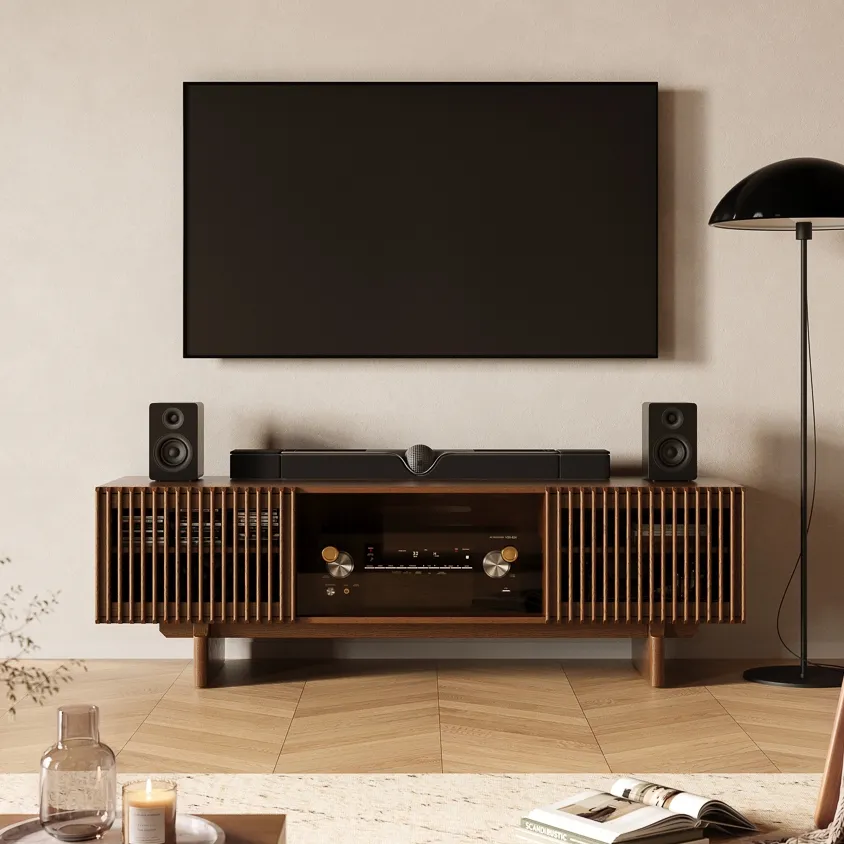 Mid-Century Modern TV Stand with storage