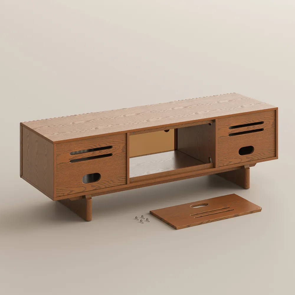 Mid-Century Modern TV Stand with storage