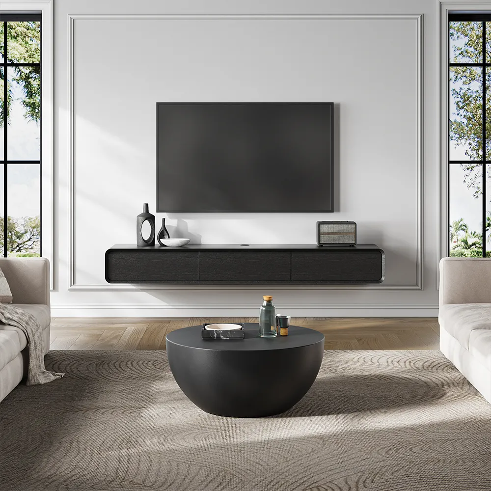 Black Floating TV Stand Black Floating TV Stand