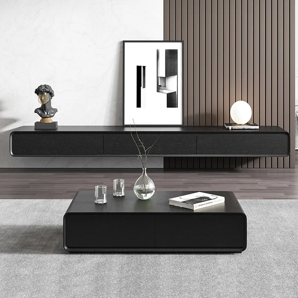 Black Floating TV Stand Black Floating TV Stand