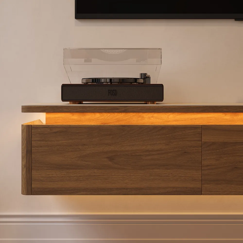 Floating TV Stand with Adjustable LED Lights Floating TV Stand with Adjustable LED Lights