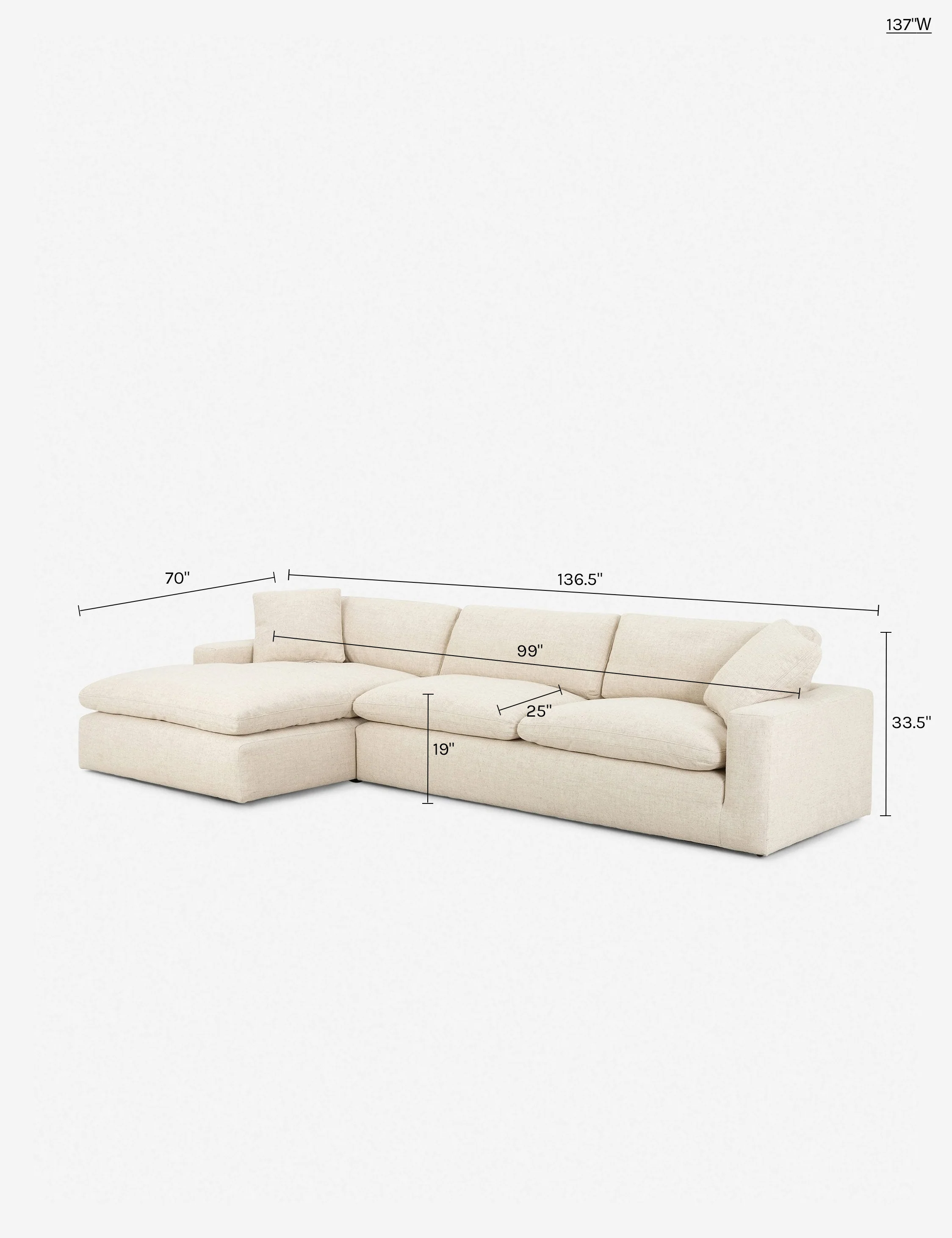 Contemporary Fabric Sectional Sofas